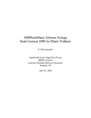 AMRNodeElliptic software package node-centered AMR for elliptic problems