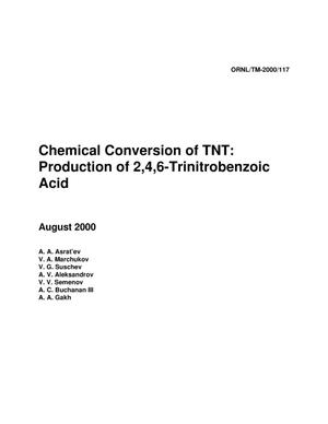 Chemical Conversion of TNT: Production of 2,4,6-Trinitrobenzoic Acid