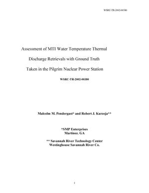 Assessment of MTI Water Temperature Thermal Discharge Retrievals with Ground Truth