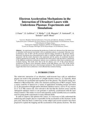 Electron acceleration mechanisms in the interaction of ultrashort lasers with underdense plasmas: Experiments and simulations