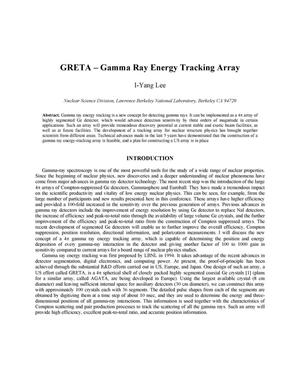 GRETA - Gamma ray energy tracking array