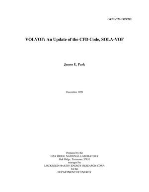 VOLVOF: An update of the CFD code, SOLA-VOF