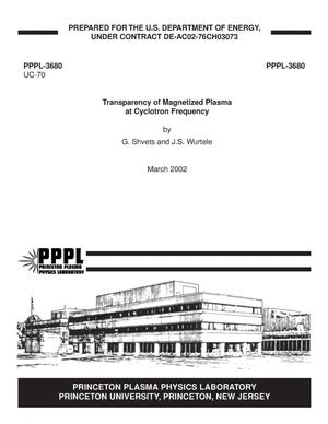Transparency of Magnetized Plasma at Cyclotron Frequency