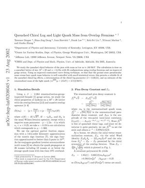 Quenched Chiral Log and Light Quark Mass from Overlap Fermions