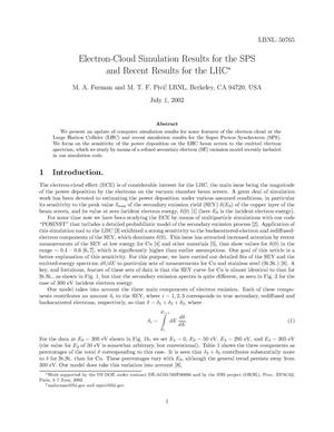 Electron-cloud simulation results for the SPS and recent results for the LHC