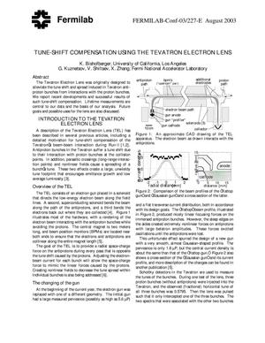 Tune-Shift Compensation Using the Tevatron Electron Lens