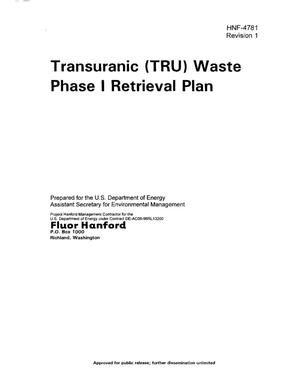 Transuranic (TRU) Waste Phase I Retrieval Plan