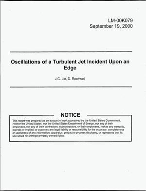 Oscillations of a Turbulent Jet Incident Upon an Edge