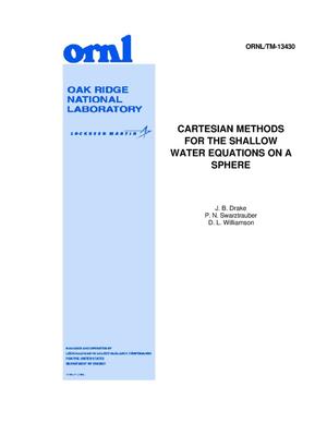 Cartesian Methods for the Shallow Water Equations on a Sphere