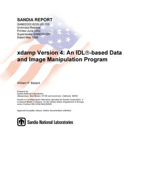 xdamp Version 4: An IDL Based Data and Image Manipulation Program