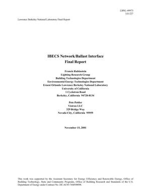 IBECS Network/Ballast Interface: Final Report