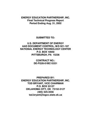 Oil and Gas Facility Emergency Awareness Partnership:Final Technical Progress Report