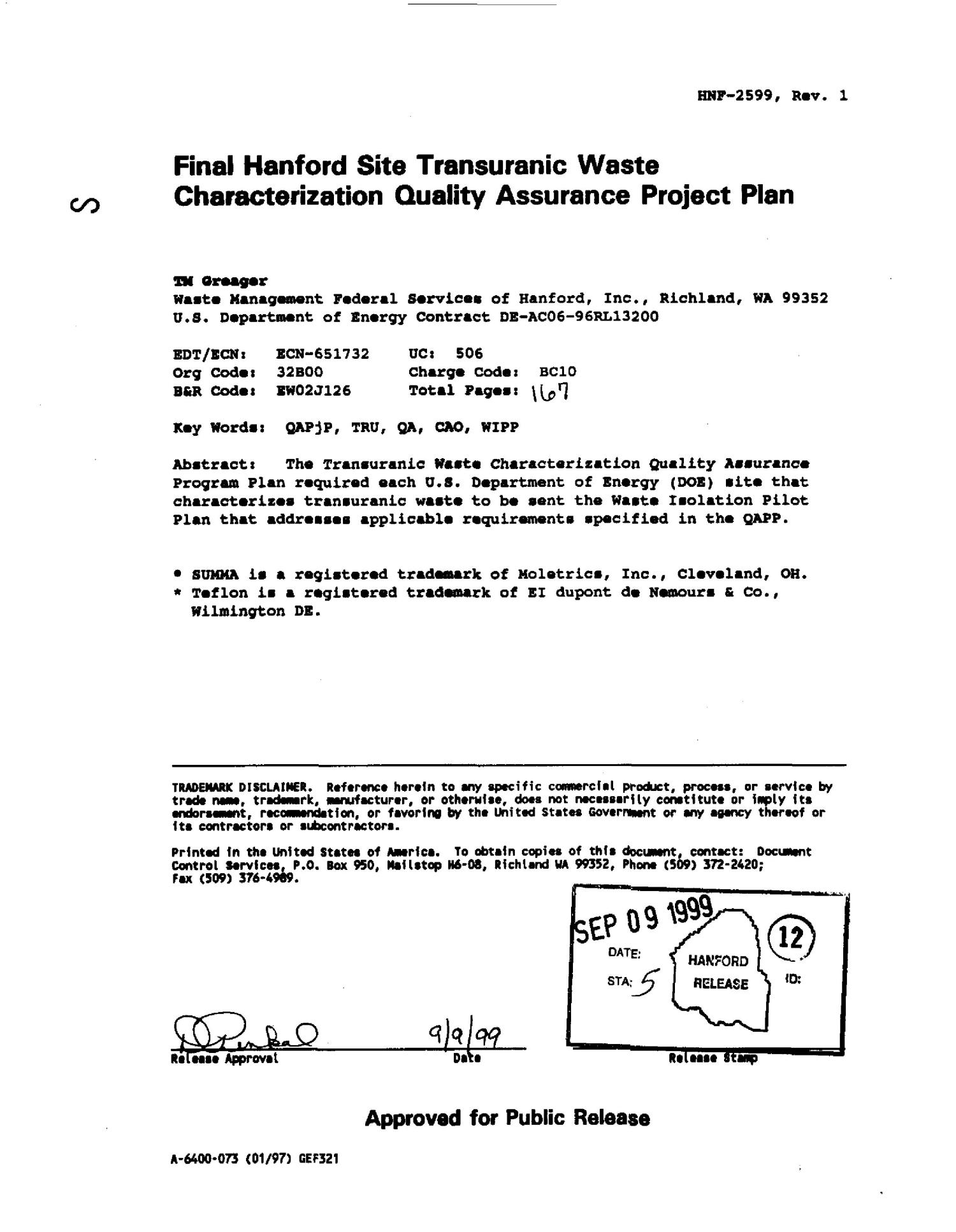 Final Hanford Site Transuranic (TRU) Waste Characterization QA Project Plan
                                                
                                                    [Sequence #]: 4 of 169
                                                