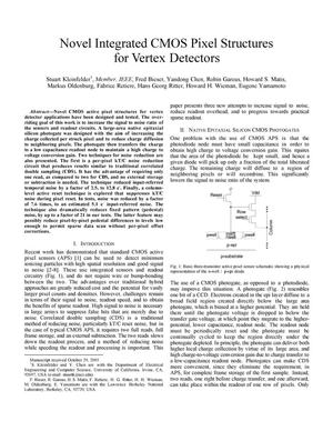 Novel integrated CMOS pixel structures for vertex detectors