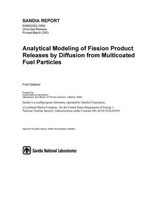 Analytical Modeling of Fission Product Releases by Diffusion from Multicoated Fuel Particles