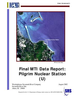 Final MTI Data Report: Pilgrim Nuclear Station