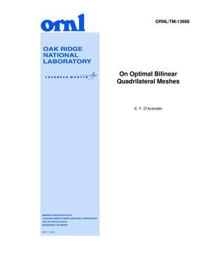 On Optimal Bilinear Quadrilateral Meshes