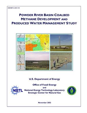 Powder River Basin Coalbed Methane Development and Produced Water Management Study