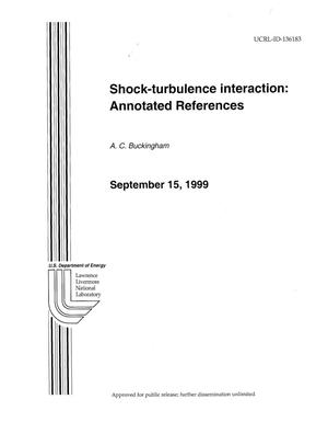 Shock-Turbulence Interaction: Annotated Reference