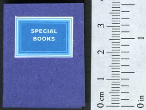 Special books : a description in verse, of the type of book I seek.
