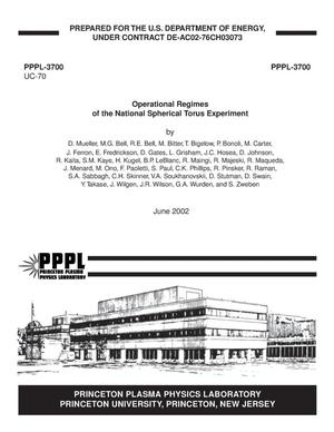 Operational Regimes of the National Spherical Torus Experiment