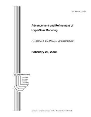 Advancement and Refinement of HyperSoar Modeling