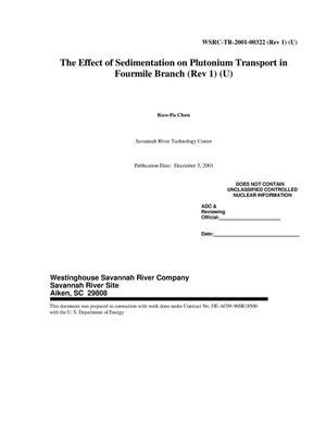 The Effect of Sedimentation on Plutonium Transport in Fourmile Branch