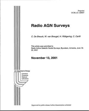 Radio AGN Surveys