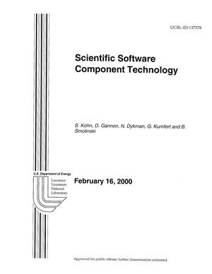 Scientific Software Component Technology