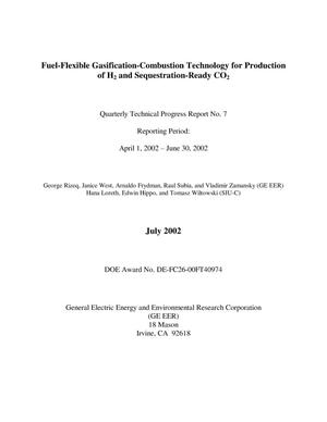 FUEL-FLEXIBLE GASIFICATION-COMBUSTION TECHNOLOGY FOR PRODUCTION OF H2 AND SEQUESTRATION-READY CO2