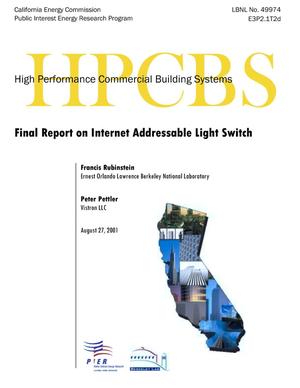 Final Report on Internet Addressable Lightswitch