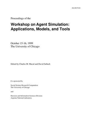 Primary view of object titled 'Proc. of the Workshop on Agent Simulation : Applications, Models, and Tools, Oct. 15-16, 1999'.