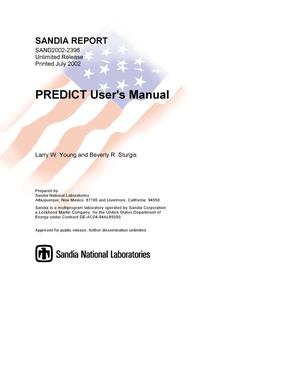 PREDICT User's Manual