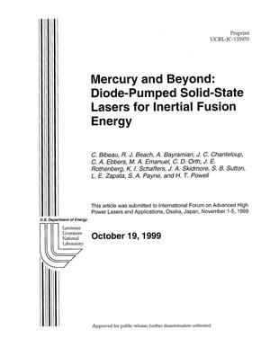 Mercury and Beyond: Diode-Pumped Solid-State Lasers for Inertial Fusion Energy