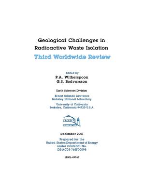 Geological challenges in radioactive waste isolation: Third worldwide review