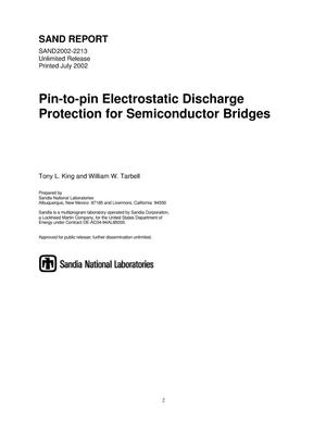 Pin-to-Pin Electrostatic Discharge Protection for Semiconductor Bridges
