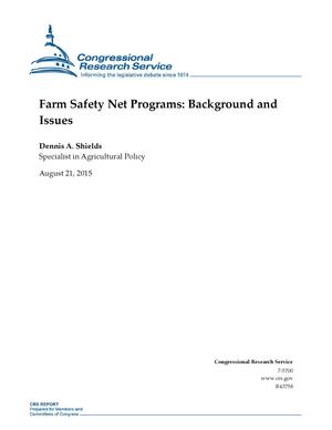 Farm Safety Net Programs: Background and Issues