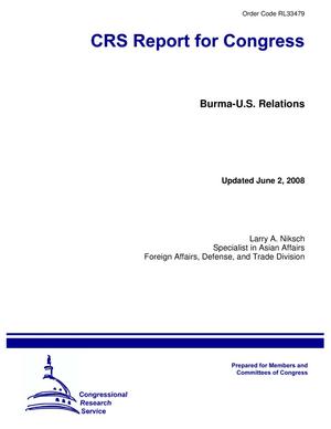 Burma-U.S. Relations