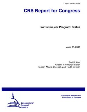 Iran's Nuclear Program: Status