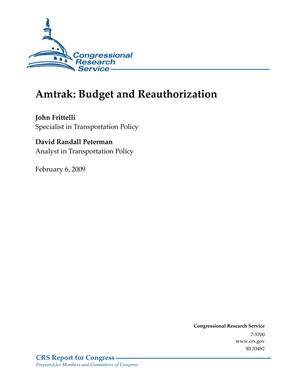 Amtrak: Budget and Reauthorization