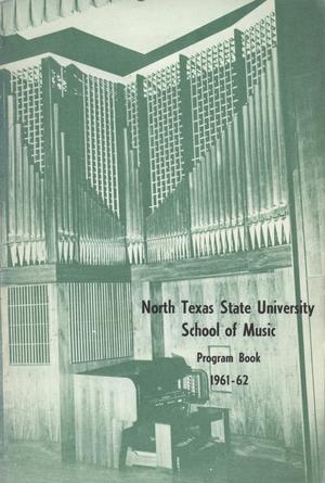 School of Music Program Book 1961-1962