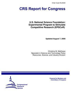 U.S. National Science Foundation: Experimental Program to Stimulate Competitive Research (EPSCoR)