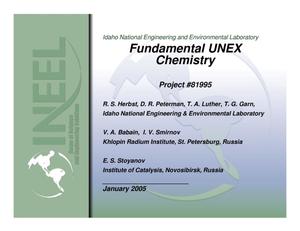 Fundamental UNEX Chemistry