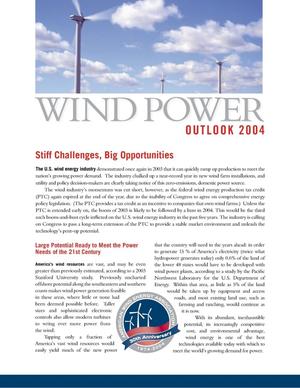 Wind Power Outlook 2004