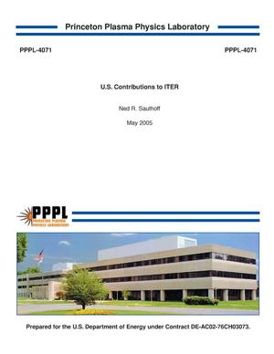 U.S. Contributions to ITER