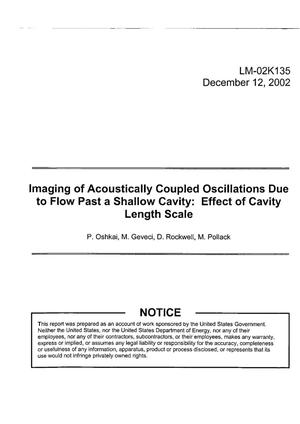 Imaging of Acoustically Coupled Oscillations Due to Flow Past a Shallow Cavity: Effect of Cavity Length Scale