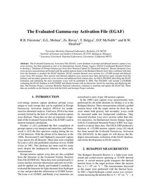 The evaluated gamma-ray activation file (EGAF)
