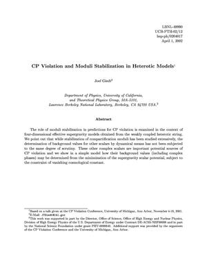 CP violation and moduli stabilization in heterotic models