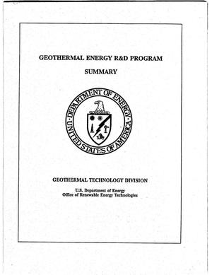 Geothermal Energy R&D Program Summary