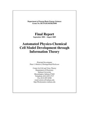 Automated Physico-Chemical Cell Model Development through Information Theory